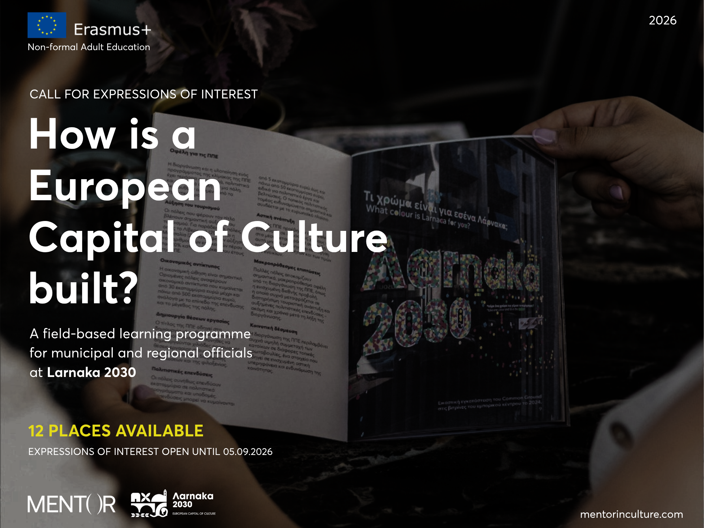 How is a European Capital of Culture Built? Larnaka 2030: Erasmus+ Programme for Municipalities and Regional Authorities
